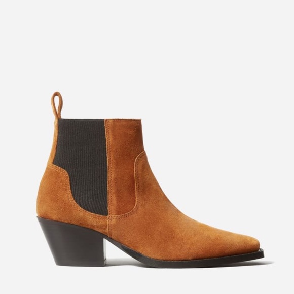 Everlane Shoes - Everlane Western Boot Suede Russet NWT sz 9